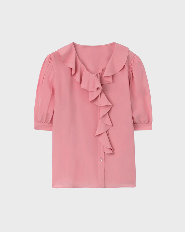 Bluse Xilla Fluid Solid Pink