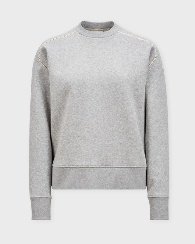 Moncler Sweatshirt Embroidered  Ljusgrå S