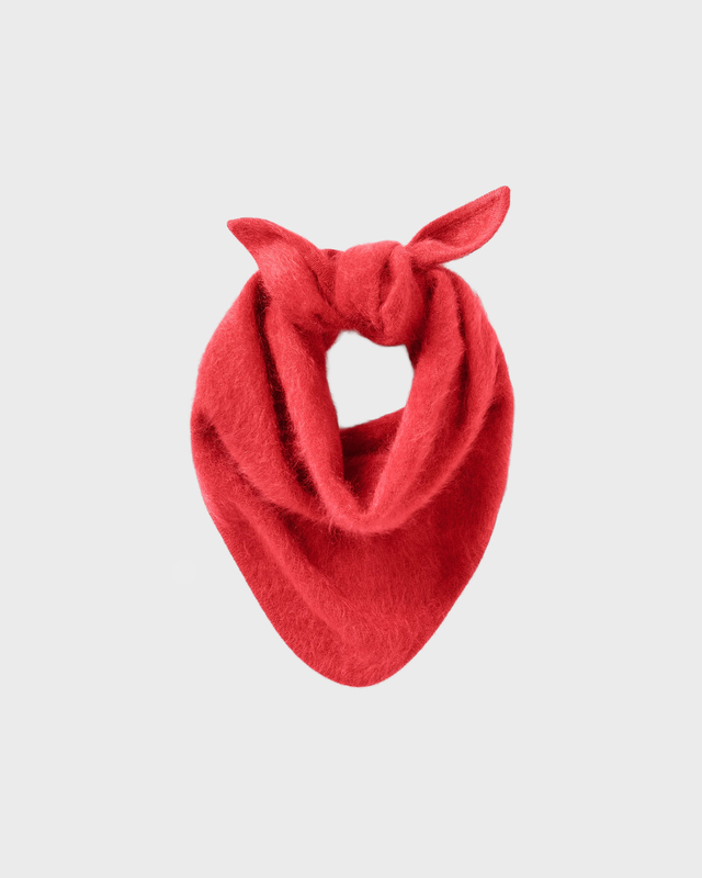 Tørklæde Brushed Triangle Red
