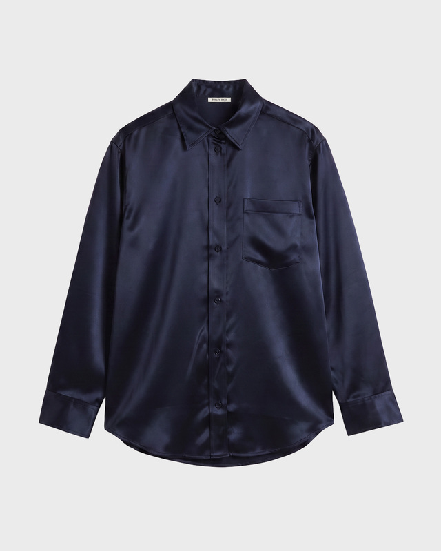 Skjorta Audrey Satin Navy