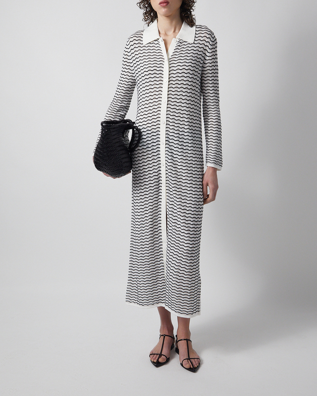 Dress Lace Shirt Vit/svart