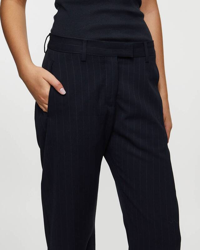 Acne Studios Byxor Suit Stripes  Navy 38