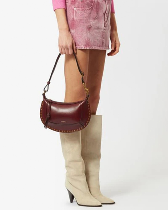 Isabel Marant Bag Oskan Moon Burgundy  ONESIZE