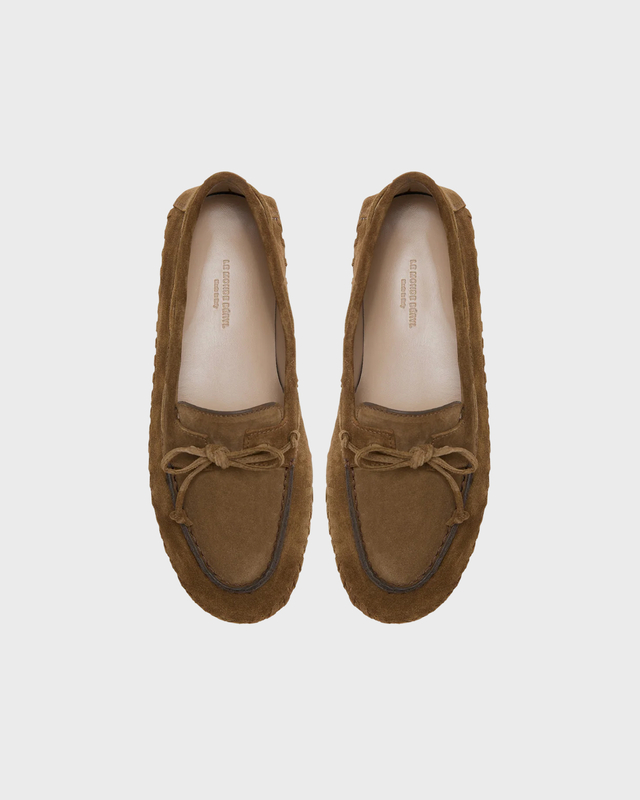 Loafers Driver Moccasin Woven Taupe