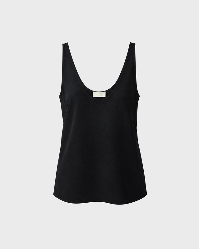 Top Sia Crepe Black