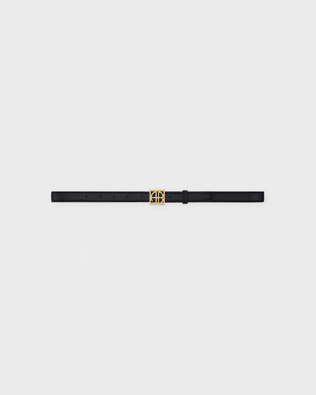 Anine Bing Belt Monogram Black XS-S