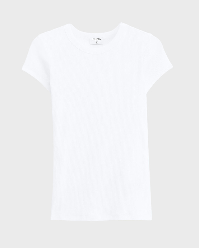 Filippa K T-Shirt Fine Rib White M