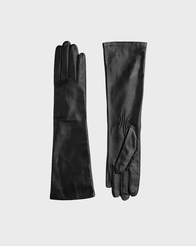 Gloves Essentials Long Black Black