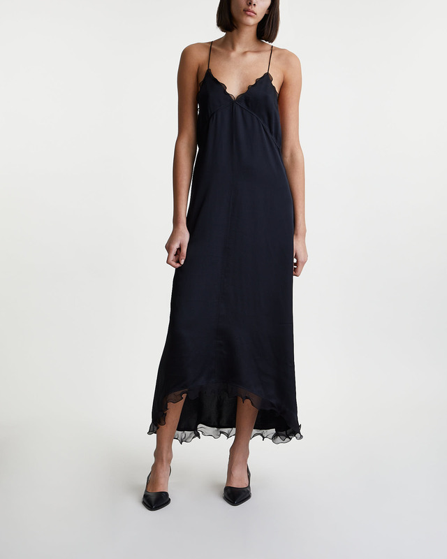 Filippa K Dress Structure Frill Black 36