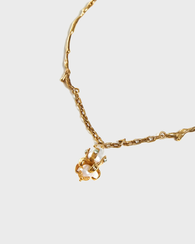 Marni Gold Necklace With Pendant  Pearl ONESIZE