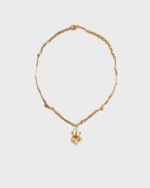 Marni Gold Necklace With Pendant  Pearl ONESIZE