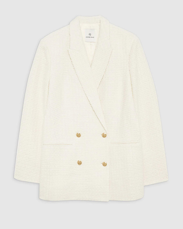 ANINE BING Jasmine Blazer Ivory M