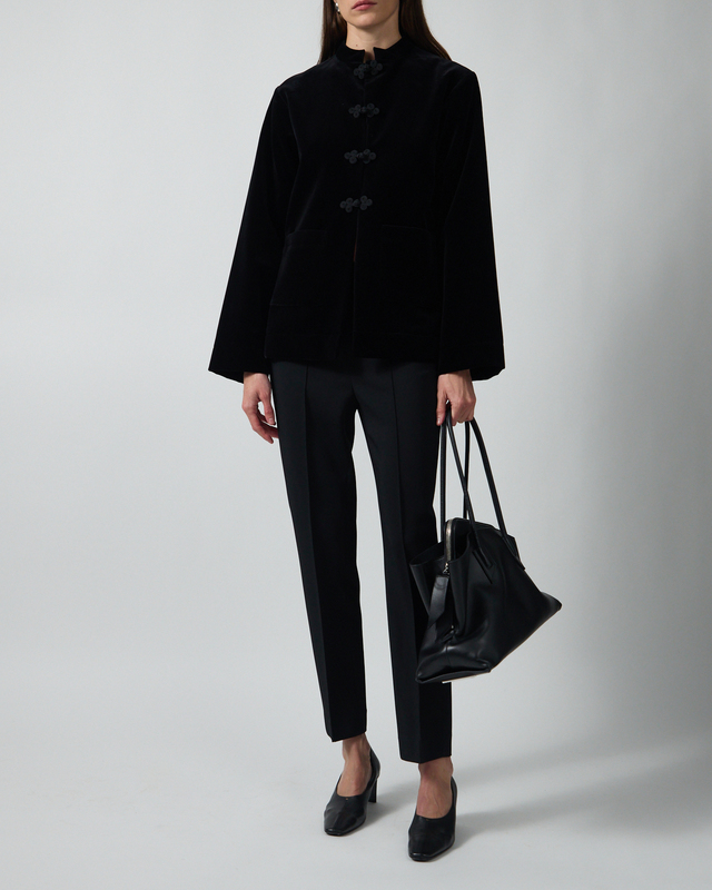 Byxor Cigarette leg tailored Black