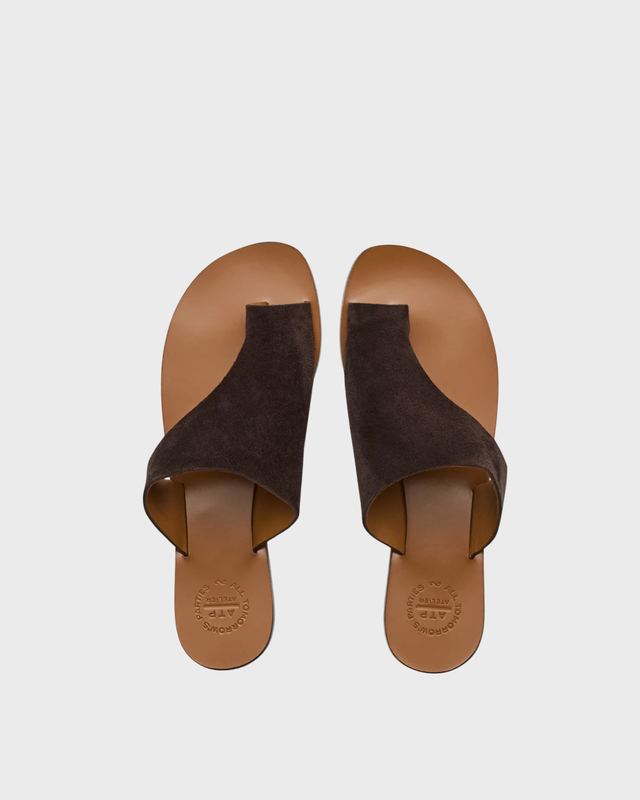 Sandals Rosa Walnut Suede Valnöt