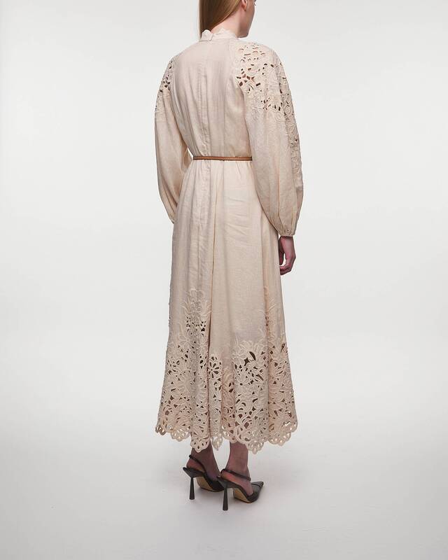 ZIMMERMANN Klänning Wylie Embroidered Billow Creme 0 (XS-S)