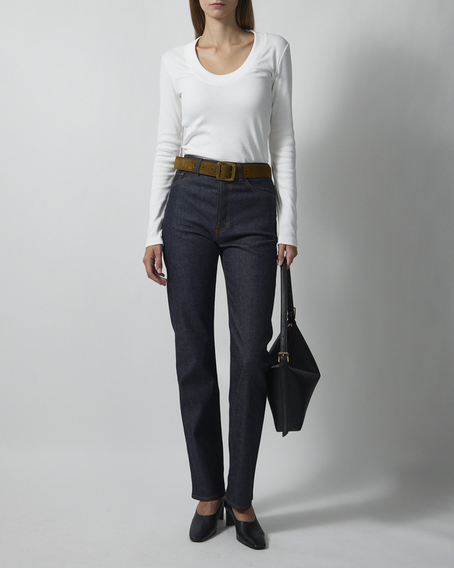 Jeans Straight Leg Denim Raw blue