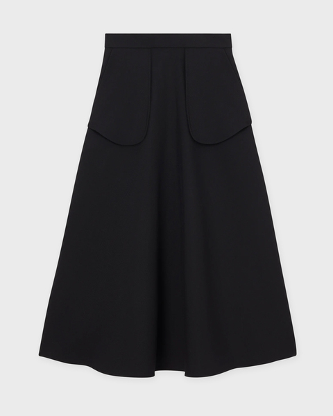 Skirt A-line External Pocket  Black 1