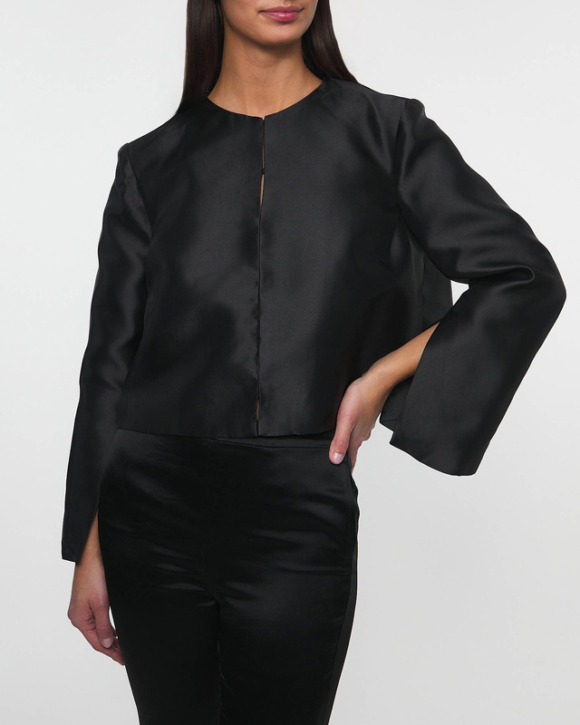 Malina Blouse Ruthie Cropped Black L