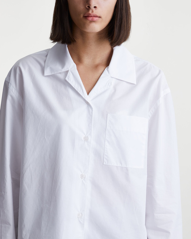 Filippa K Shirt Cropped Poplin Vit 42