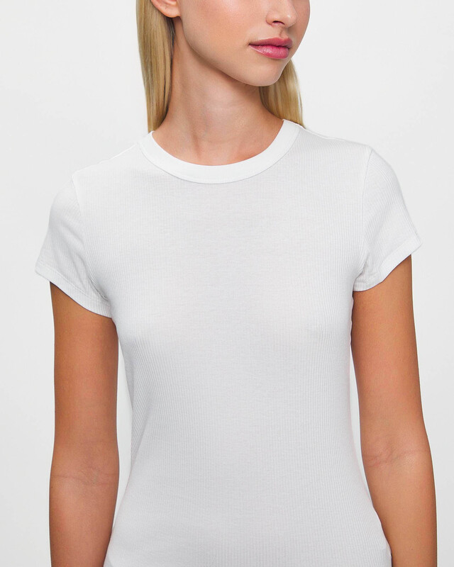 Filippa K T-Shirt Fine Rib White M