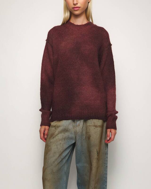 Acne Studios Sweater Knit Sprayed  Röd M