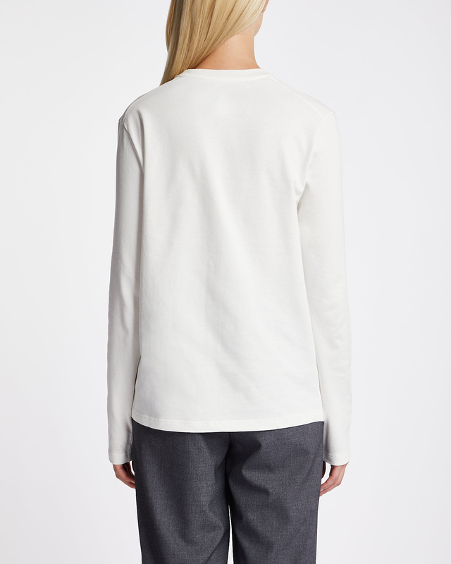 JIL SANDER Logo-print cotton sweatshirt Beige S