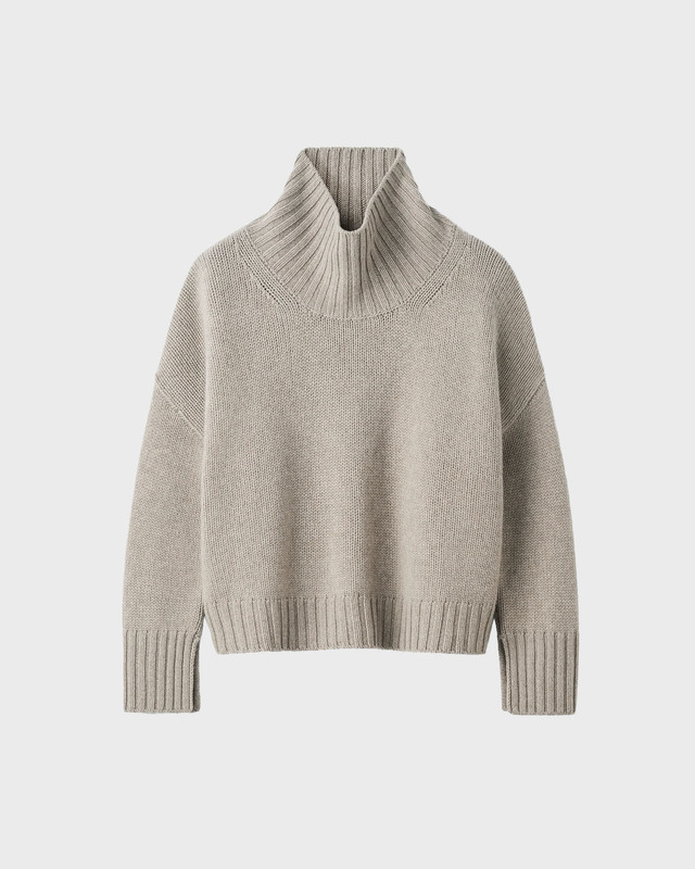 Genser Girlfriend Turtleneck Greige