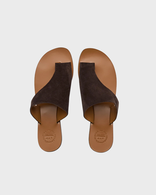 Sandals Rosa Walnut Suede Valnöt