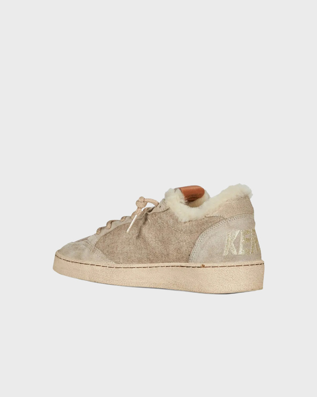 Sneakers Ball Star Wool Shearling Suede Beige