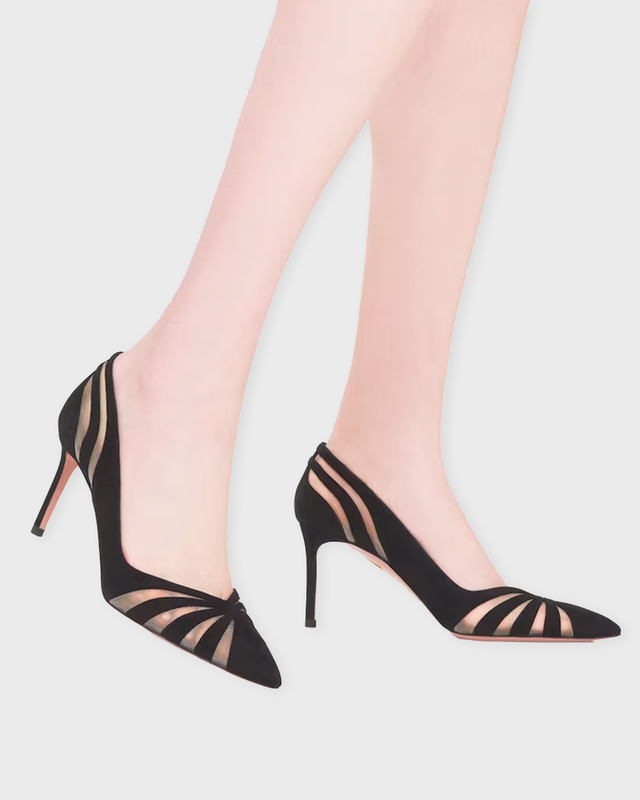 Aquazzura Heels The Spy Pump 75 Black EUR 39