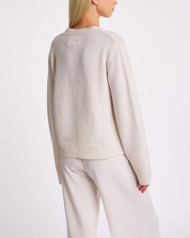 LISA YANG Cardigan Danni Cashmere White 1 (S-M)