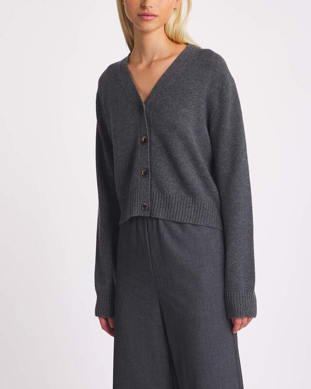 LISA YANG Cardigan Marion Cashmere Grå 0 (XS-S)