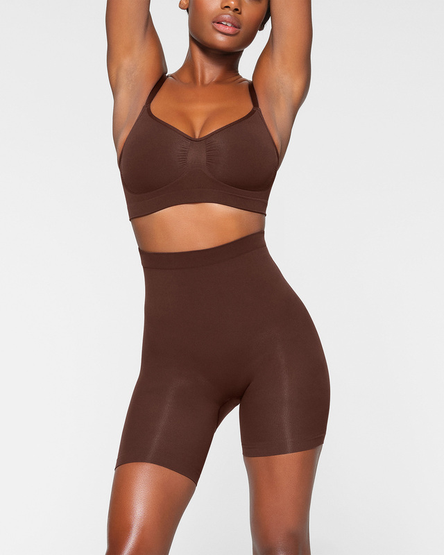 Shorts Seamless Sculpt Mid Thigh Cocoa