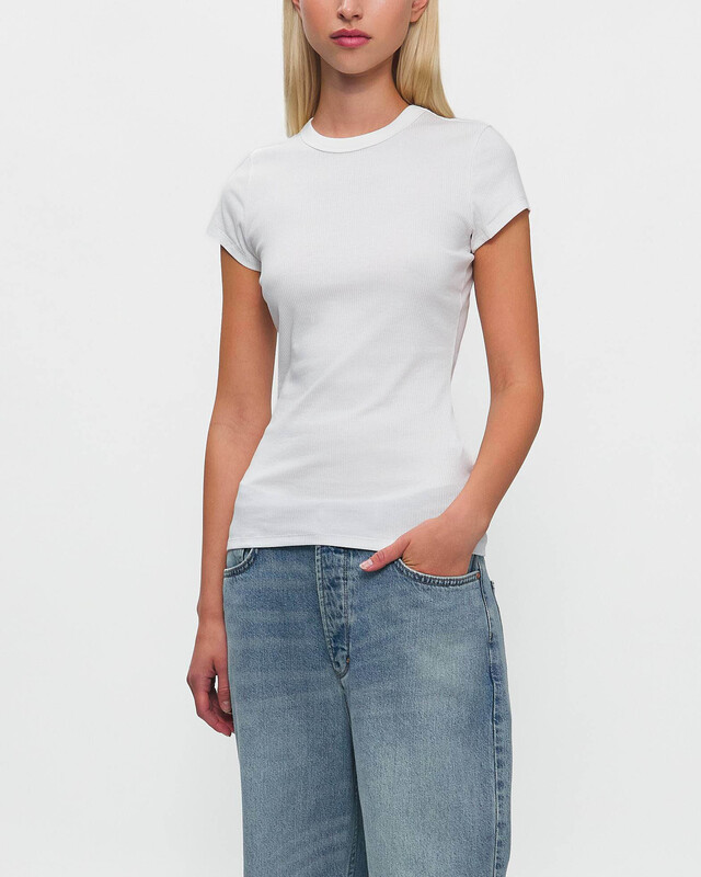 Filippa K T-Shirt Fine Rib White M