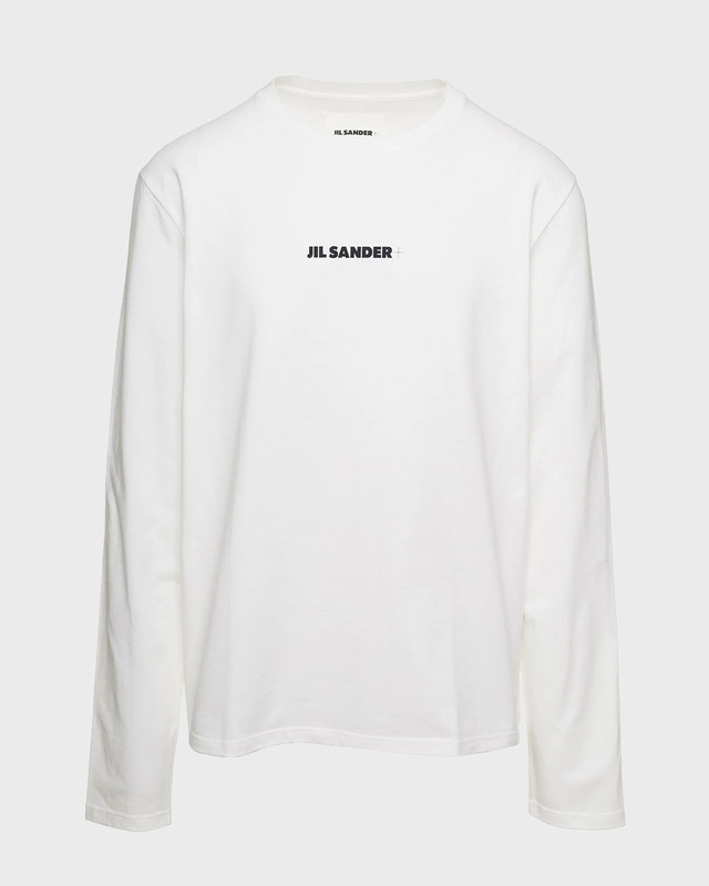 JIL SANDER Logo-print cotton sweatshirt Beige S