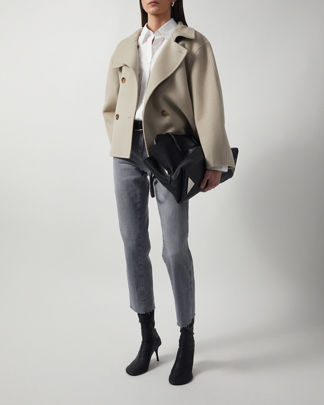 Jeans Calie Straight Ankle Ashen Grå