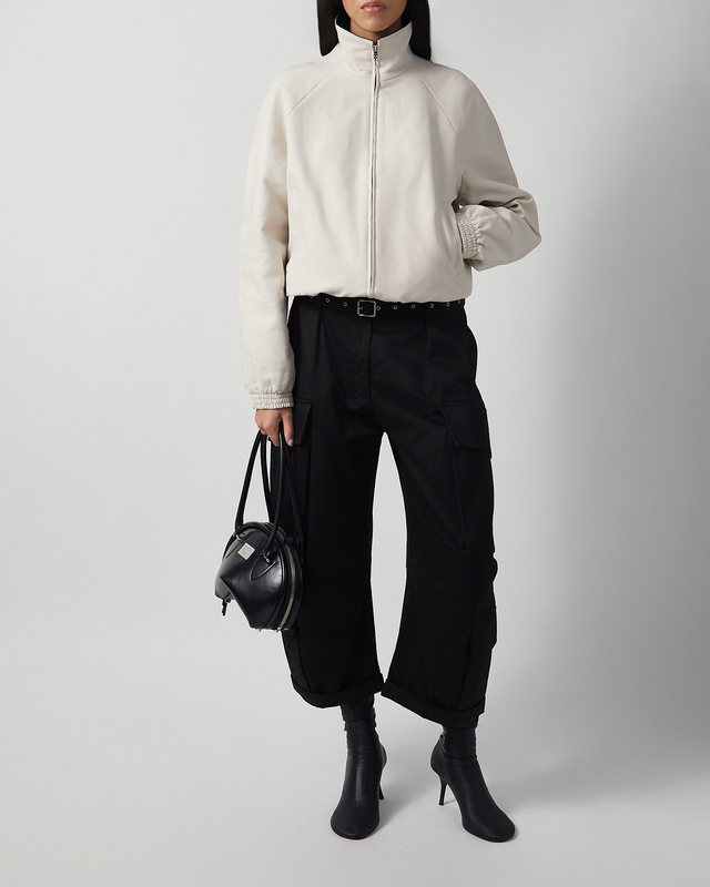Trousers Belted Cargo Black