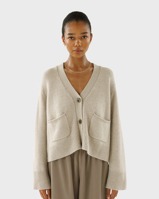 Almada Label  Cardigan Beja Taupe XS