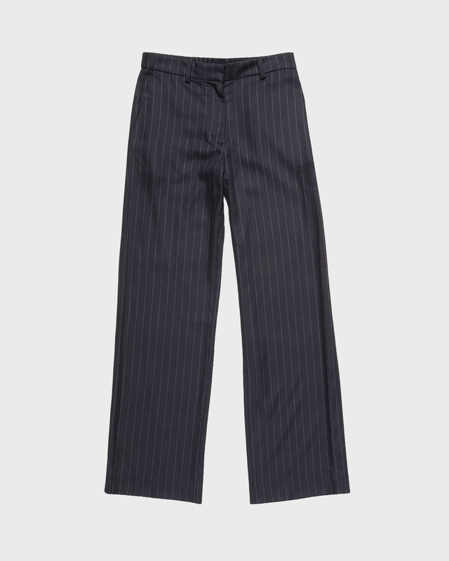 Byxor Wool Pinstripe Navy