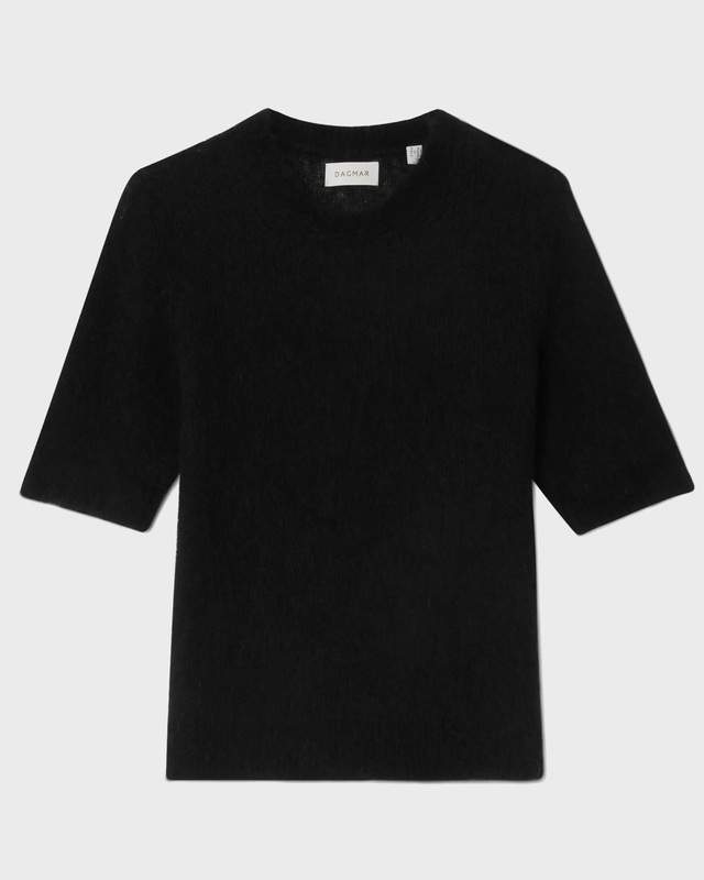 Dagmar Top Brushed Alpaca Black XL