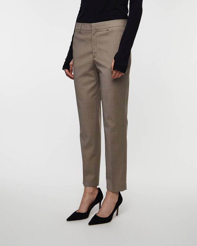 Filippa K Byxor Emma Cropped Cool Wool Khaki 36