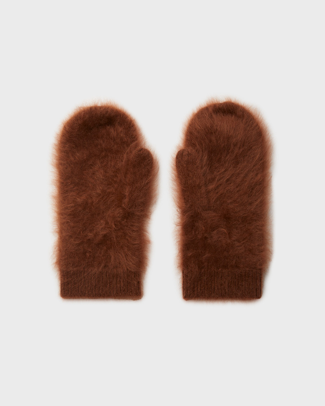 LISA YANG Vantar Brushed Mittens Svart ONESIZE