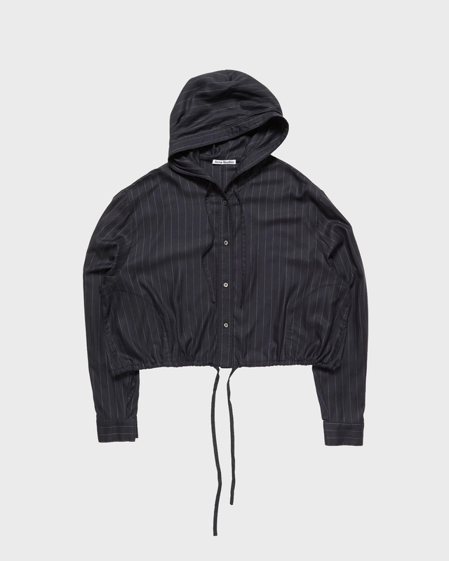 Skjorta Button-up Wool Overshirt Navy