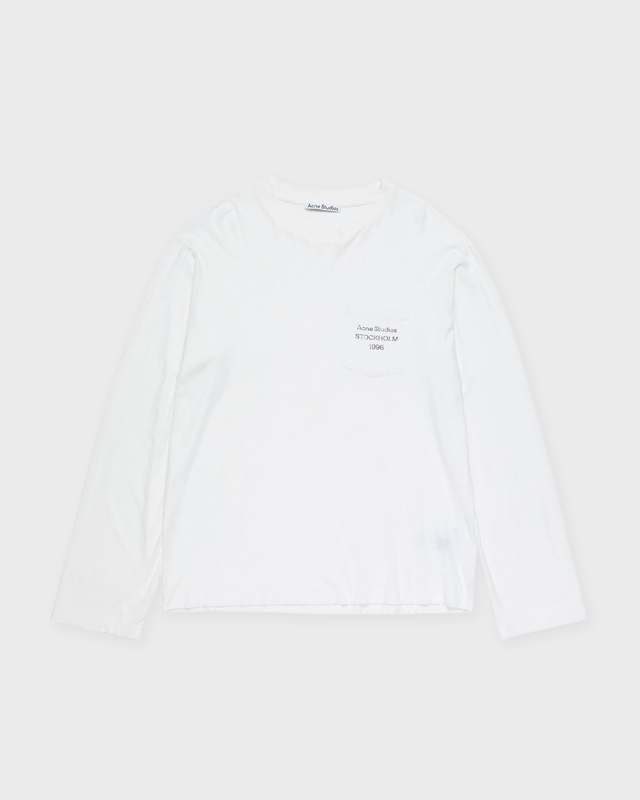 T-Shirt Logo Long Sleeve Relaxed White