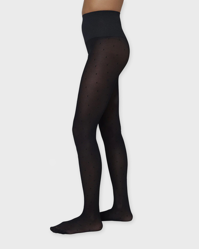Doris Dots Tights Black