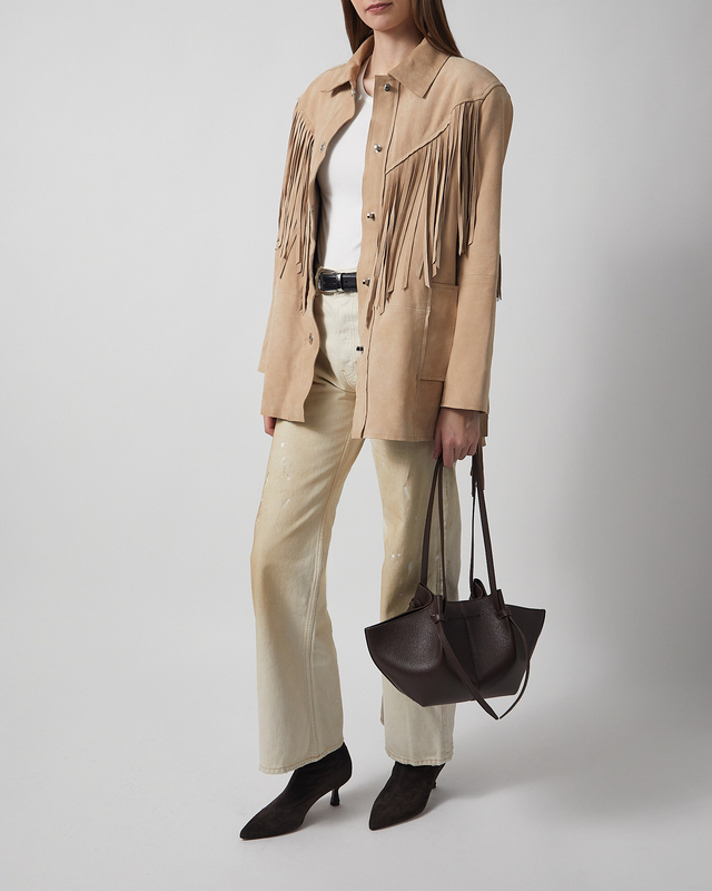 Jacket Estee Fringe  Sand