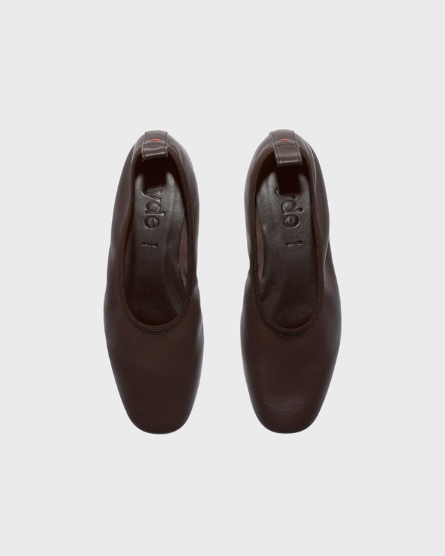 Flats Dex Nappa Leather Moka Dark Brown