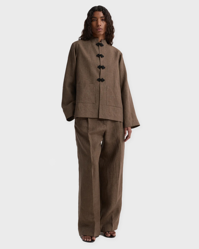 Jacka Pankou Closure Linen Brun