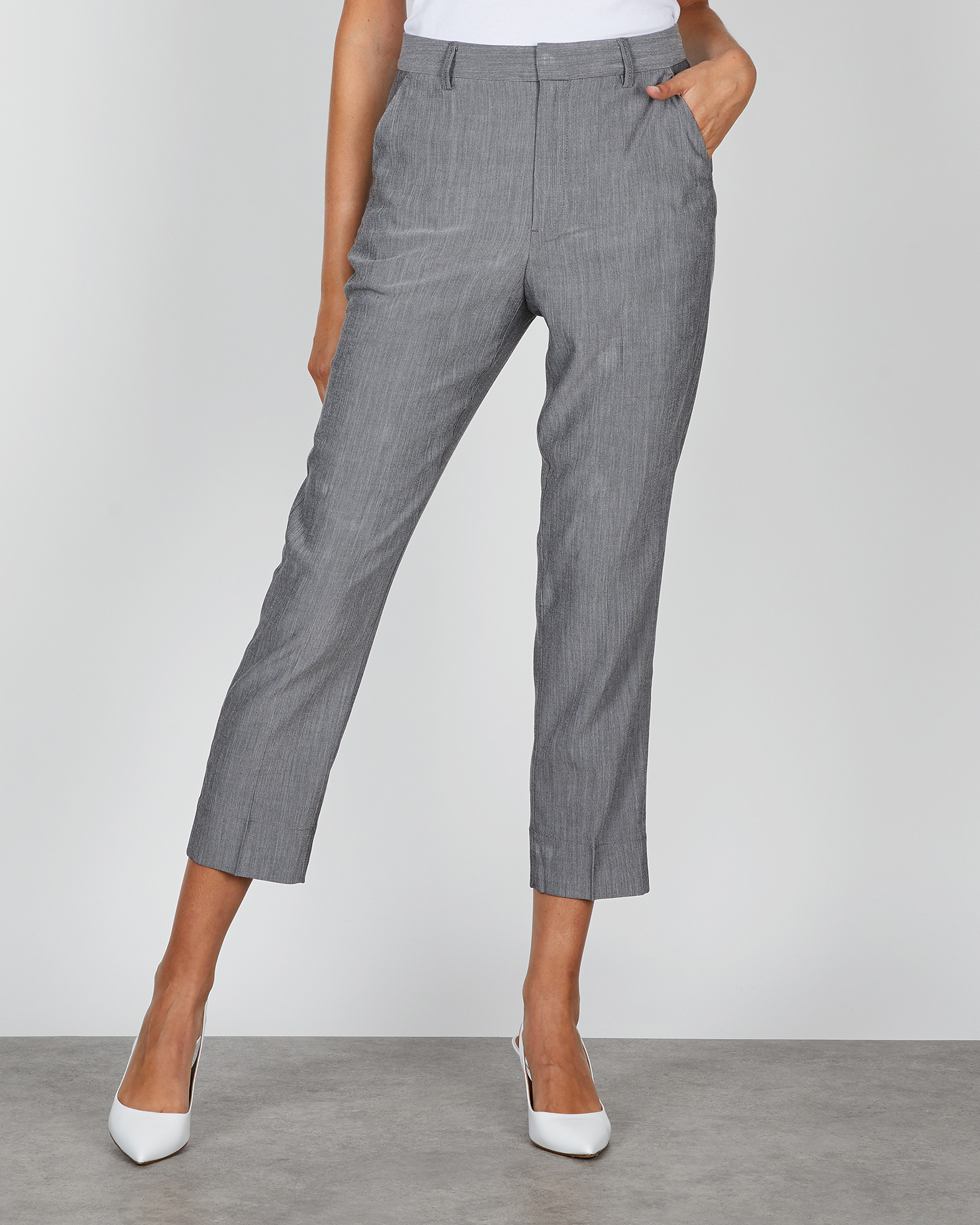 ganni melange suiting pants