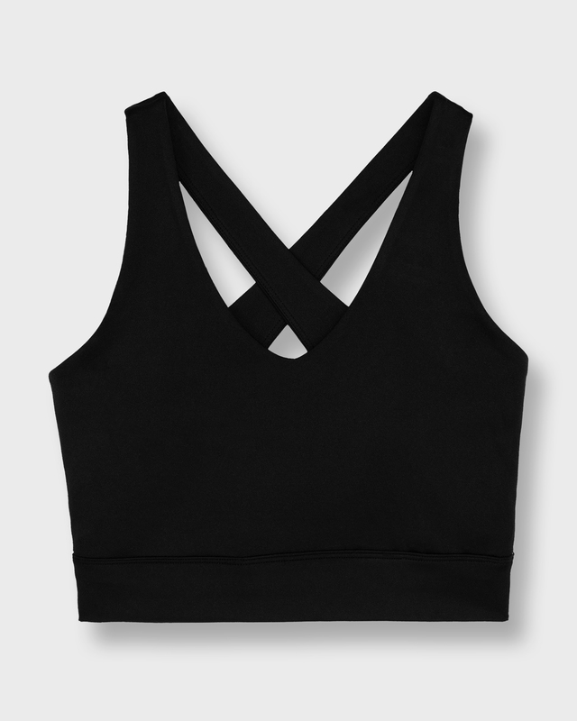 Topp Softsculpt V-neck Cross Back  Svart